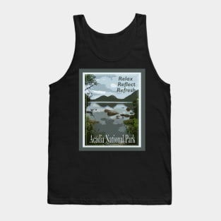 Lispe Relax Reflect Refresh Acadia National Park Tank Top